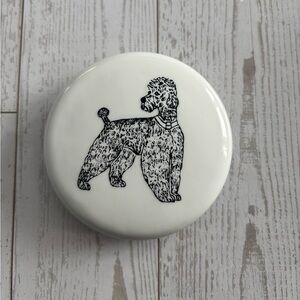 🐩 Vintage Ceramic Poodle Paperweight MCM